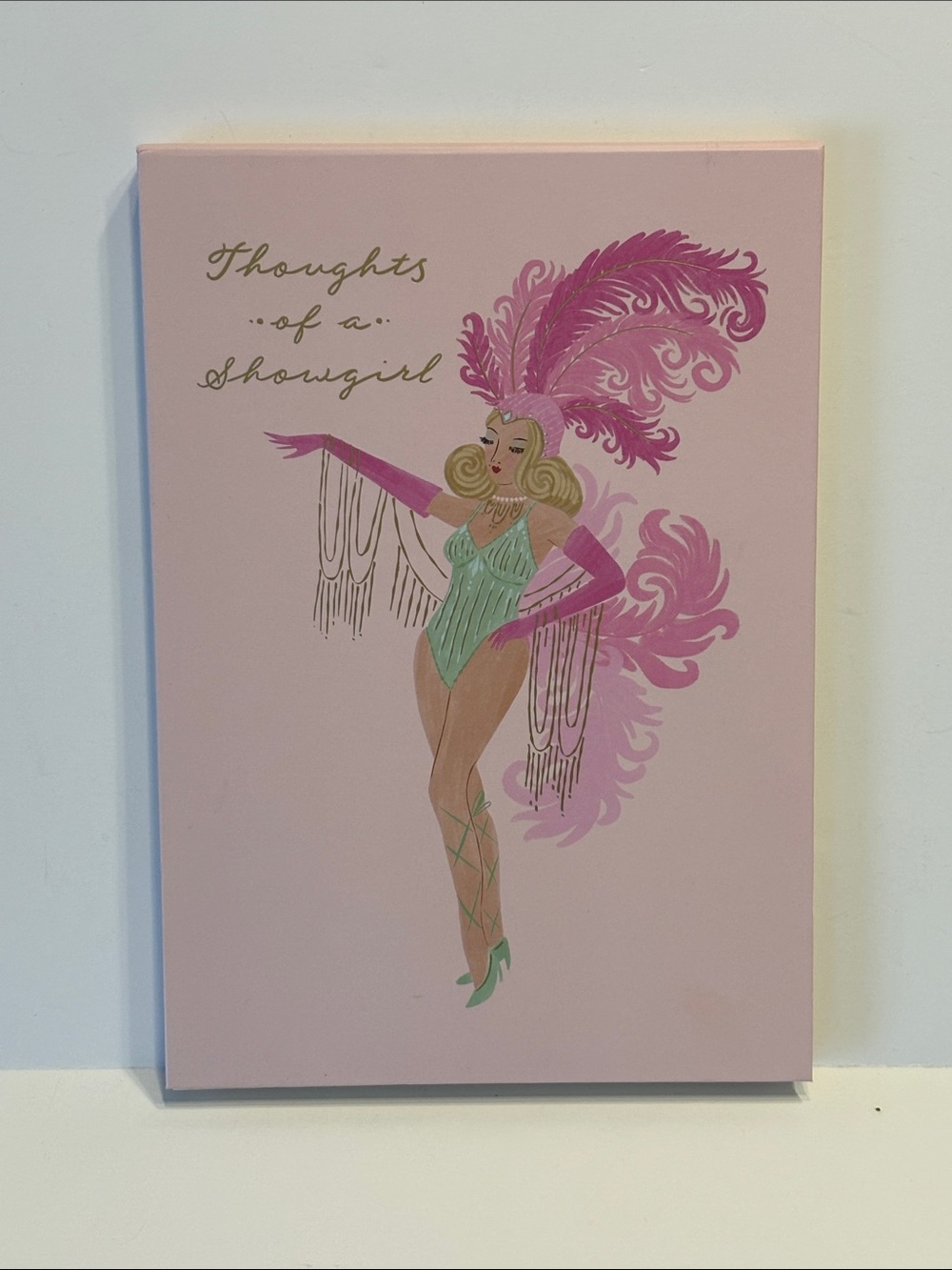 NWOT - Lady Jayne "Thoughts of a Showgirl" Notepad in Pink